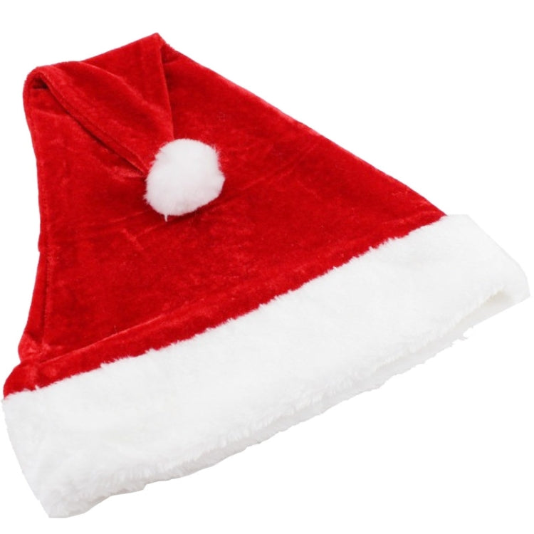 2 PCS Christmas Party Santa Hat Red & White Cap Christmas Hat, Size: 38cm x 29cm