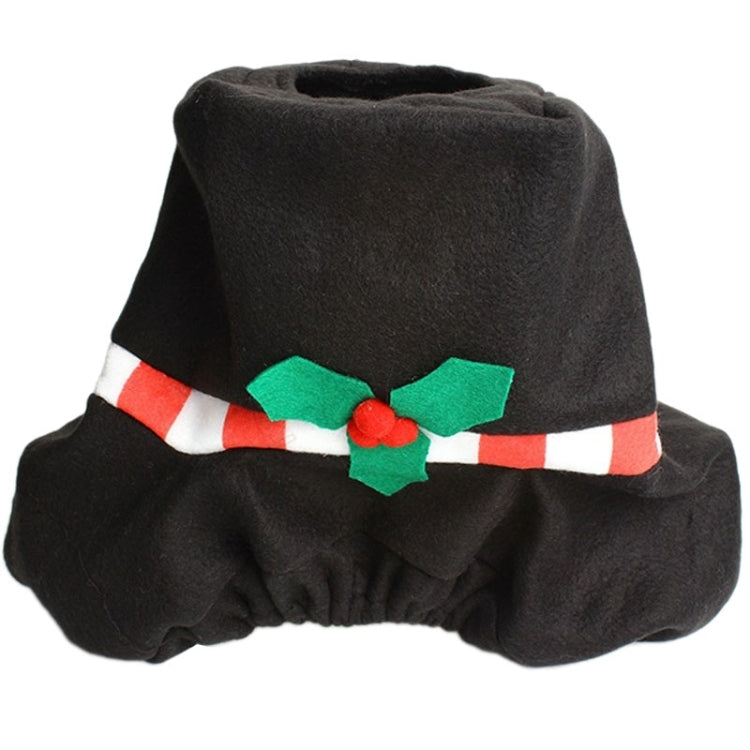 Fancy Christmas Decoration Happy Snowman Toilet Seat Cover Rug Bathroom Set