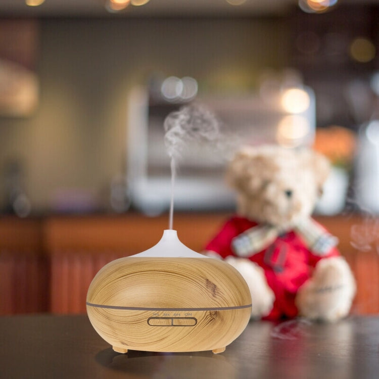 14W 300mL Wood Grain Aromatherapy Air Purifier Humidifier with LED Light for Office / Home Room