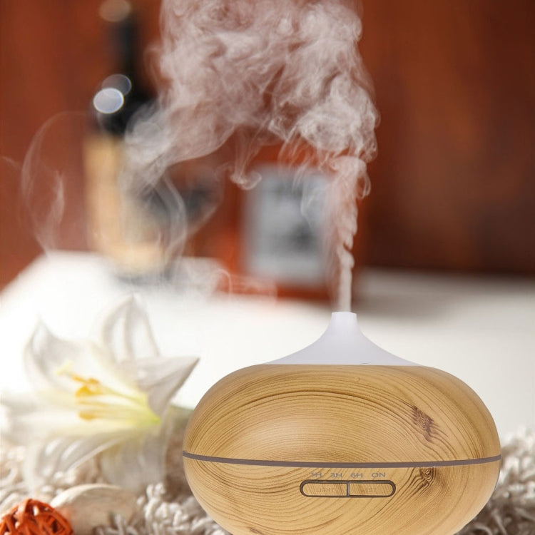 14W 300mL Wood Grain Aromatherapy Air Purifier Humidifier with LED Light for Office / Home Room