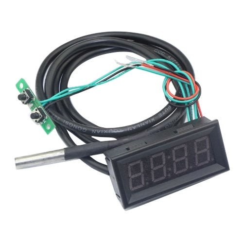 3 in 1 0.56 inch LED Digital Display Meter with Voltage / Temperature / Time Measurement, Range: -50-125 Celsius Degree / 7-30V