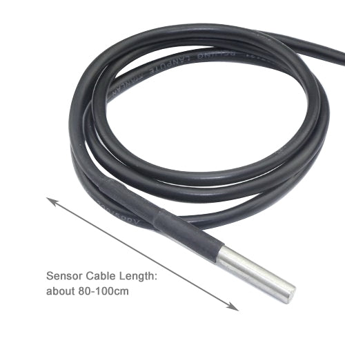 3 in 1 0.56 inch LED Digital Display Meter with Voltage / Temperature / Time Measurement, Range: -50-125 Celsius Degree / 7-30V