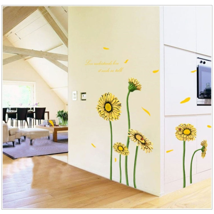 Daisy Pattern Lovely Children Room Decorative Wall Stickers, Size: 60cm x 90cm