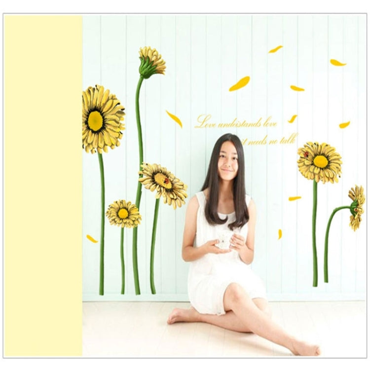 Daisy Pattern Lovely Children Room Decorative Wall Stickers, Size: 60cm x 90cm