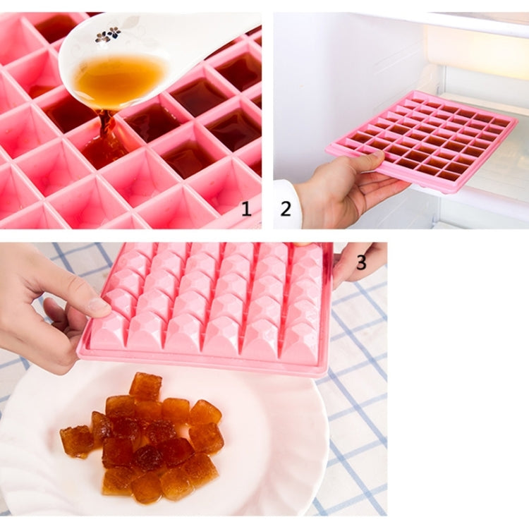 Diamond Shape 60-Grid Ice Cube Tray, Random Color Delivery