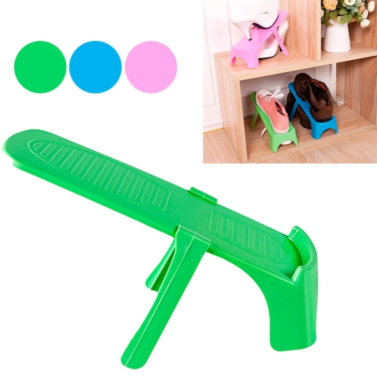 Anti-slip Adjustable Double Layer Shoe Rack, Random Color Delivery