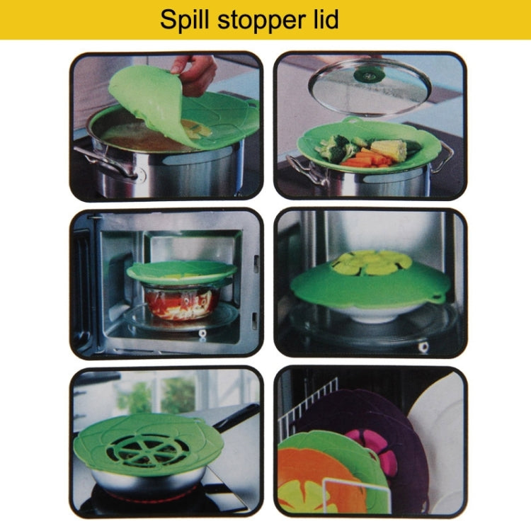 New Spill-Proof, Anti-Flutter and Heat-Resistant Silicone Pot Cover (Ramdom Color Delivery)