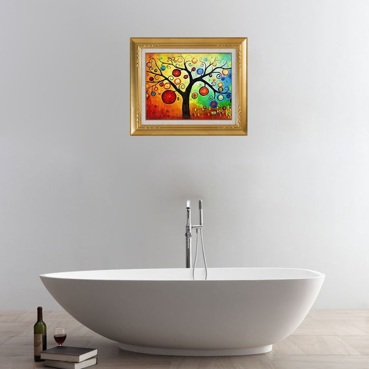 3D Cartoon Tree View Removable Bathroom Wall Art Sticker, Size: 50 x 60 x 0.3 cm