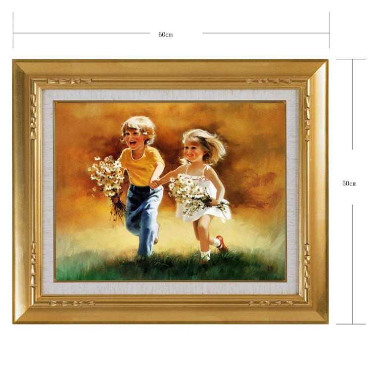 3D Little Couple View Removable Bathroom Wall Art Sticker, Size: 50 x 60 x 0.3 cm