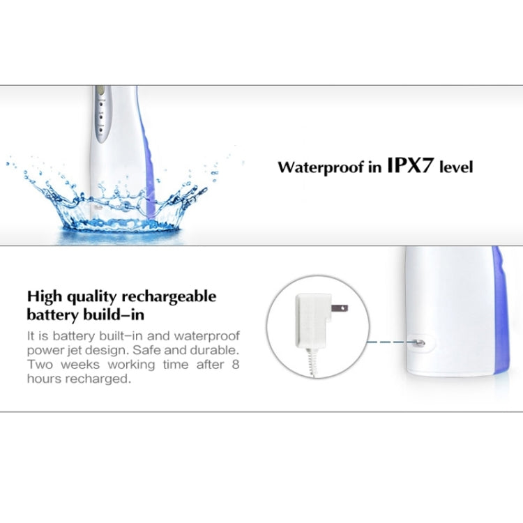 FL-V8 Rechargeable Waterproof Oral Irrigator Dental Gum Care Water Jet Flosser