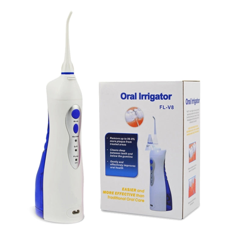 FL-V8 Rechargeable Waterproof Oral Irrigator Dental Gum Care Water Jet Flosser