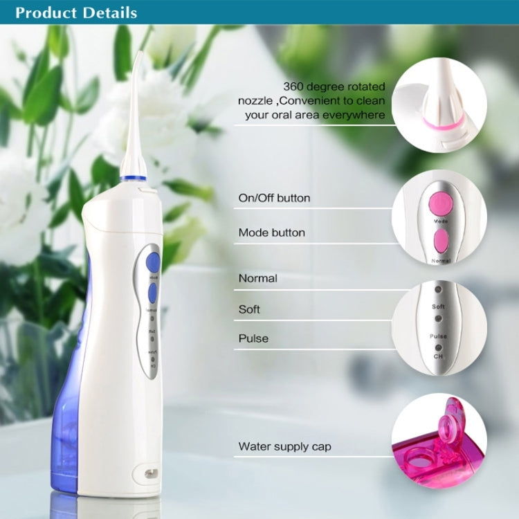 FL-V8 Rechargeable Waterproof Oral Irrigator Dental Gum Care Water Jet Flosser