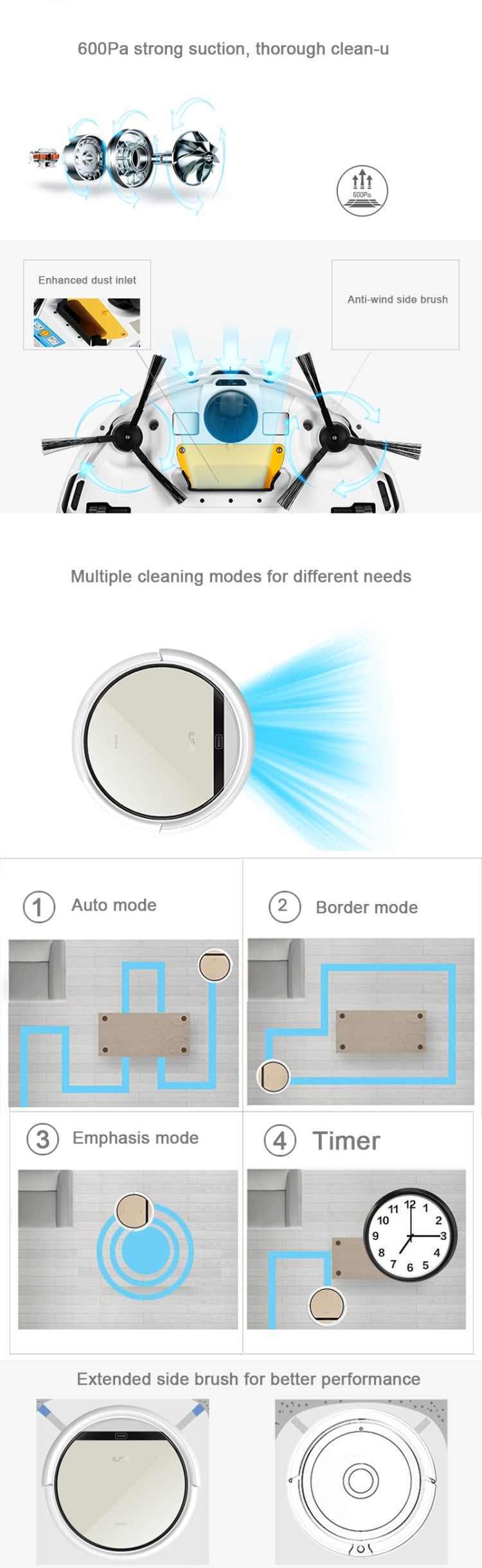 CHUWI ILIFE V5 Robotic Vacuum Cleaner