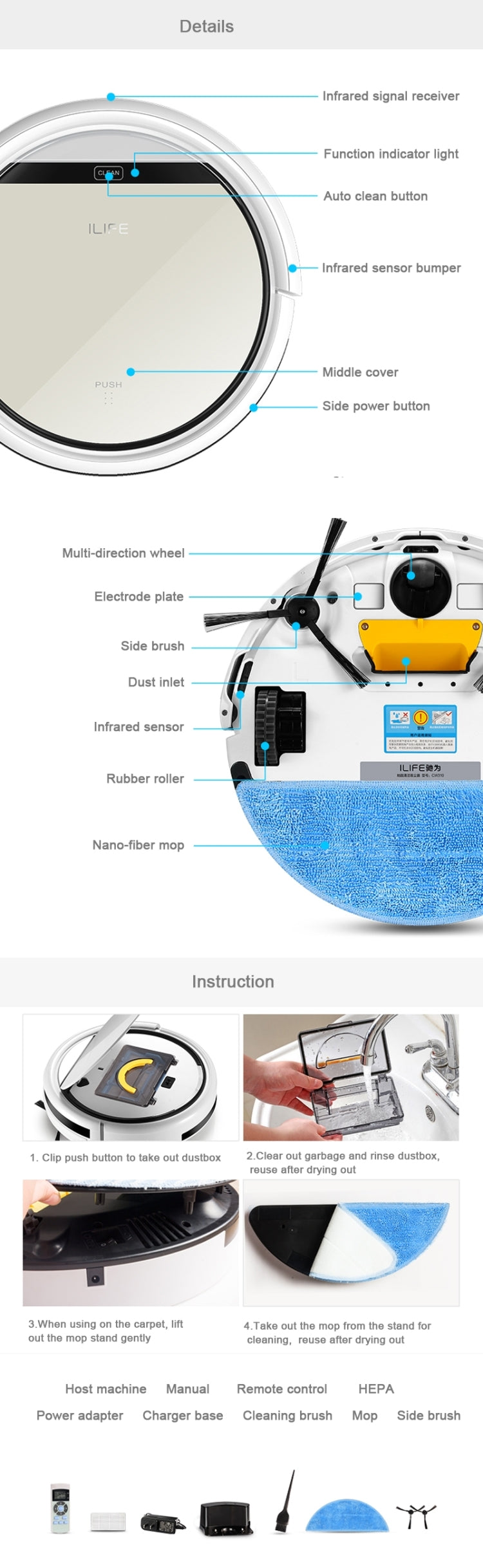 CHUWI ILIFE V5 Robotic Vacuum Cleaner