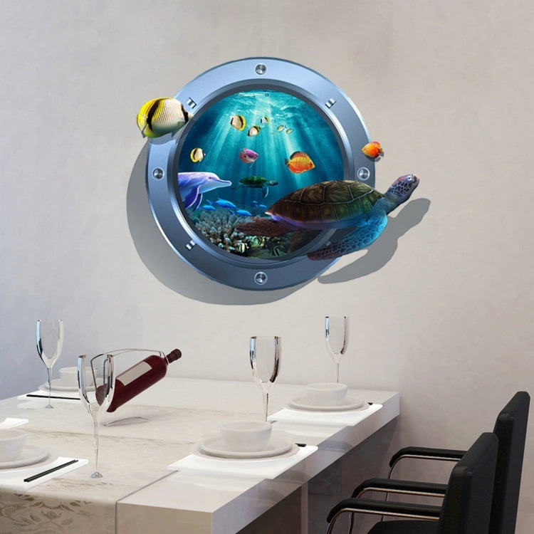 3D Seafloor Removable Wall Art Stickers, Size: 72.3 x 58 x 0.3 cm