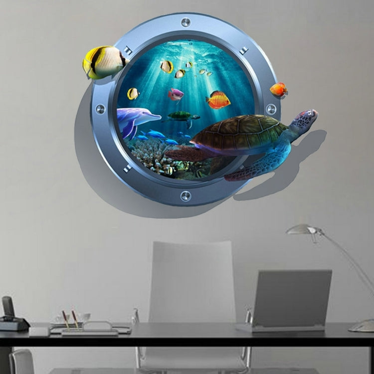 3D Seafloor Removable Wall Art Stickers, Size: 72.3 x 58 x 0.3 cm