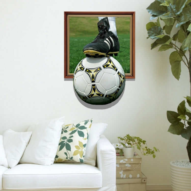 3D Soccer Removable Wall Art Stickers, Size: 78.3 x 58 x 0.3 cm