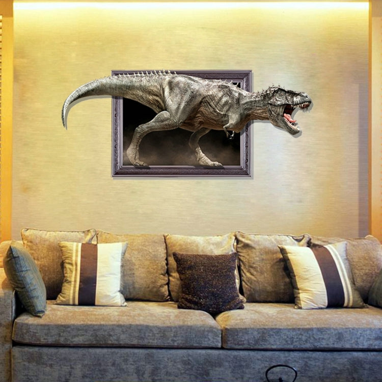 3D Dinosaur Removable Wall Art Stickers, Size: 133.7 x 58 x 0.3 cm