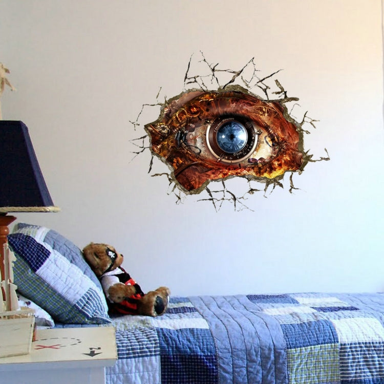 3D Eye Removable Wall Art Stickers, Size: 74.3 x 58 x 0.3 cm