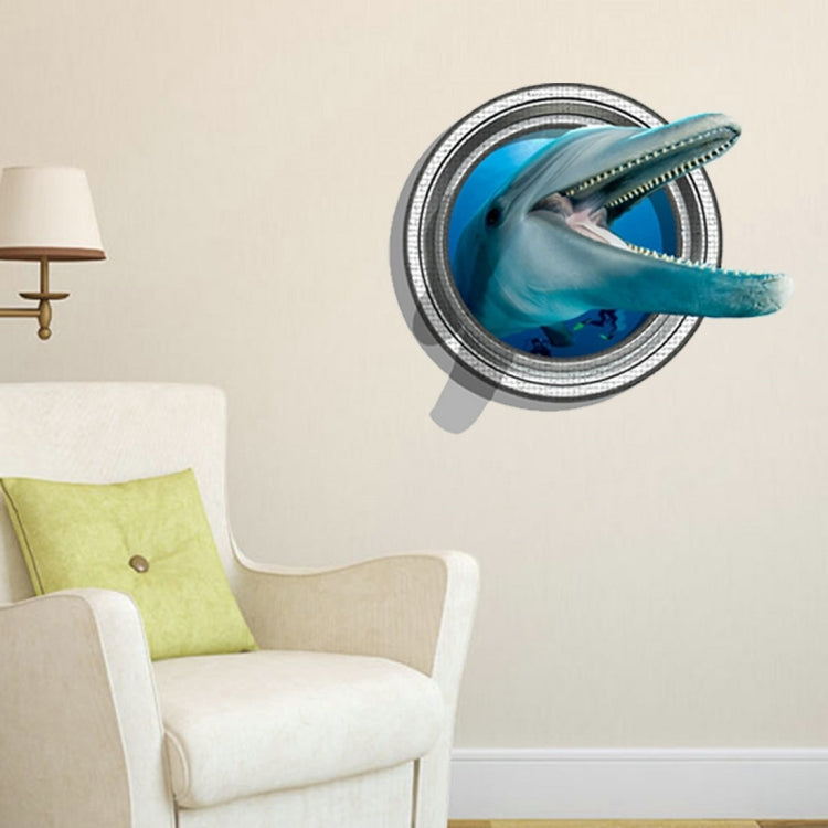 3D Whale Removable Wall Art Stickers, Size: 66 x 58 x 0.3 cm
