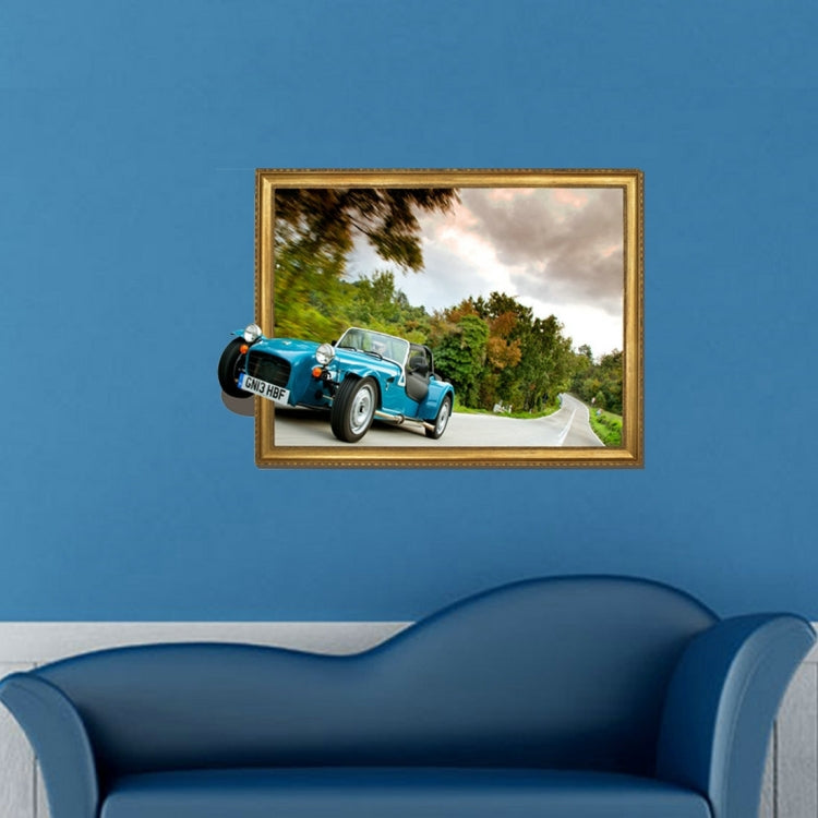 3D Vintage Car Removable Wall Art Stickers, Size: 82 x 58 x 0.3 cm