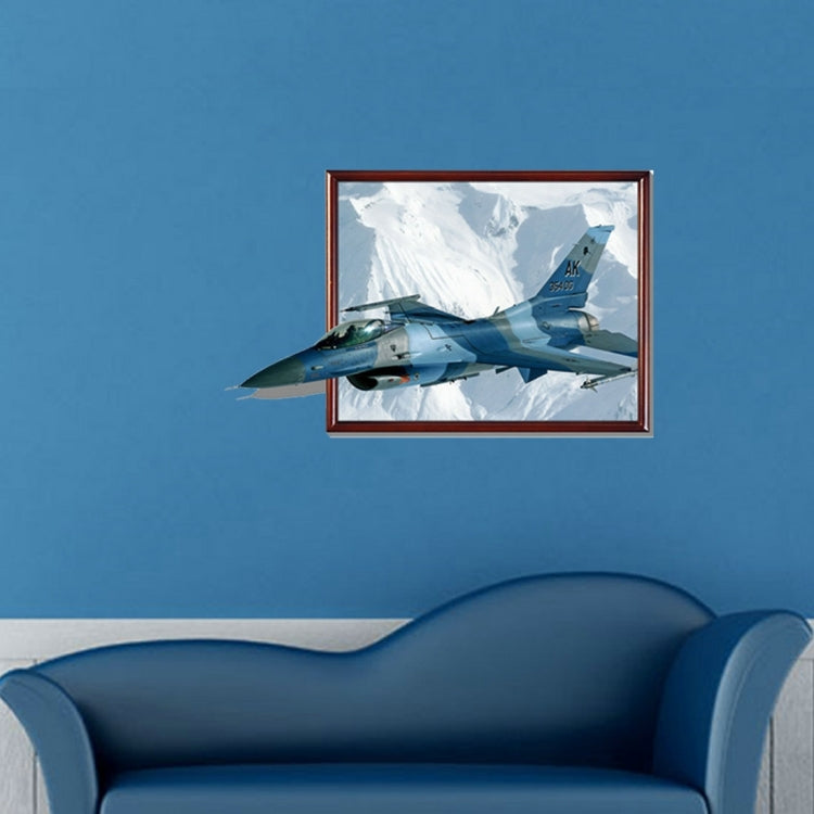 3D Fighter Aircraft Removable Wall Art Stickers, Size: 93 x 58 x 0.3 cm