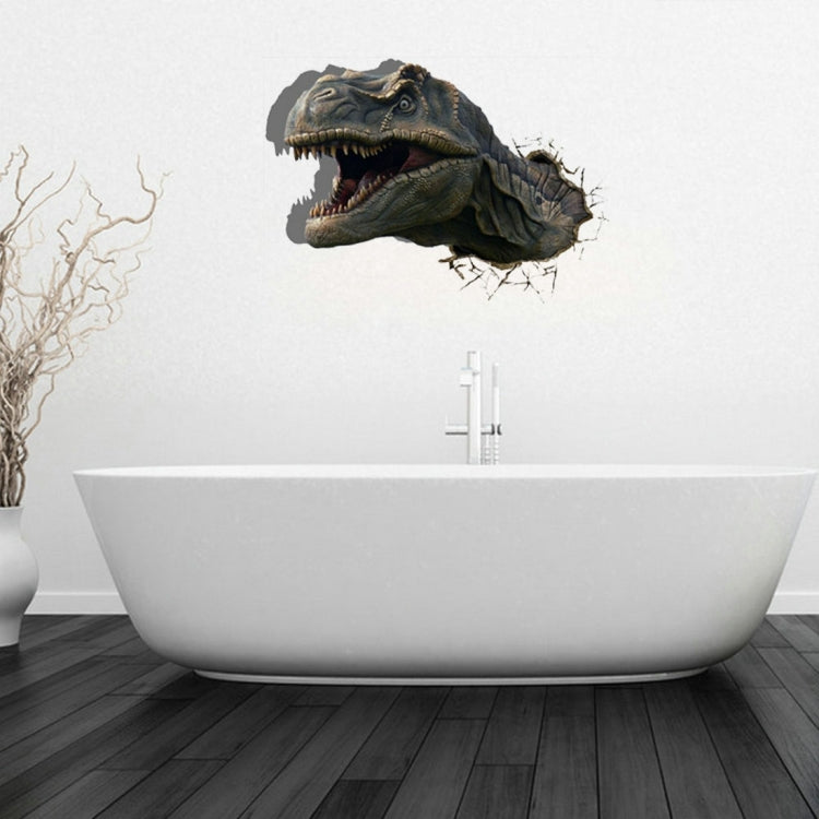 3D Dinosaur Removable Bathroom Art Stickers, Size: 81.9 x 58 x 0.3 cm