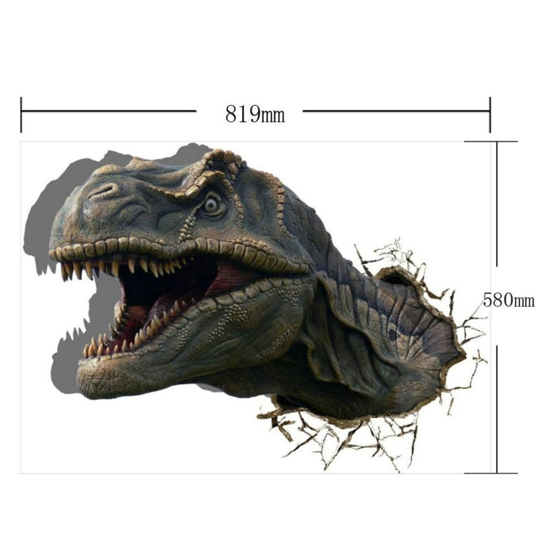 3D Dinosaur Removable Bathroom Art Stickers, Size: 81.9 x 58 x 0.3 cm