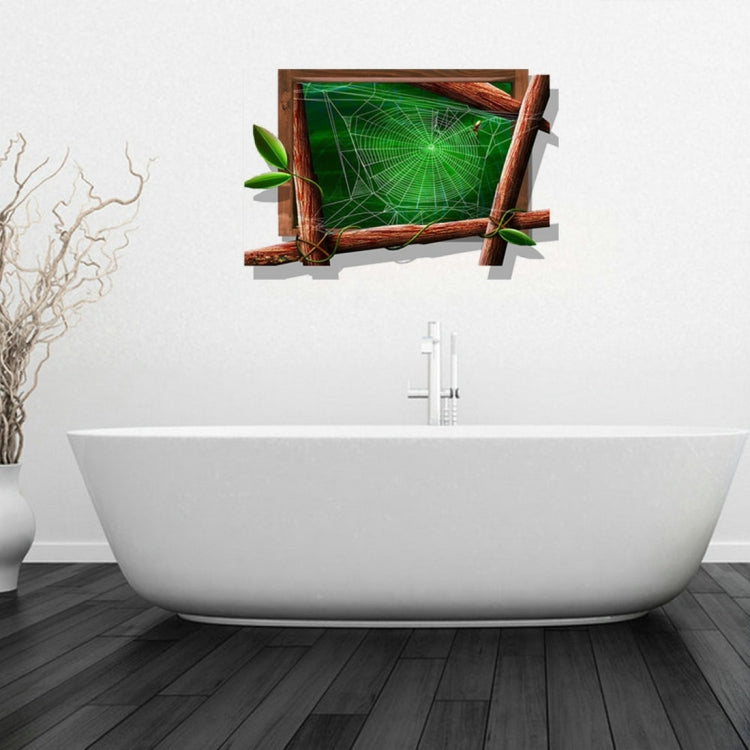 3D Spider Web Removable Bathroom Art Stickers, Size: 87.1 x 58 x 0.3 cm