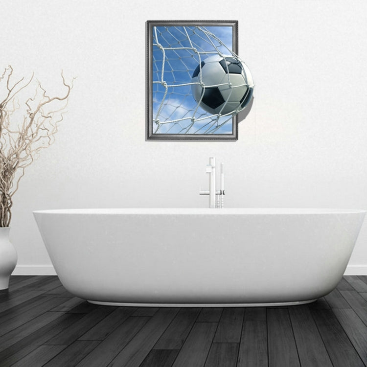 3D Soccer Removable Bathroom Art Stickers, Size: 64 x 58 x 0.3 cm