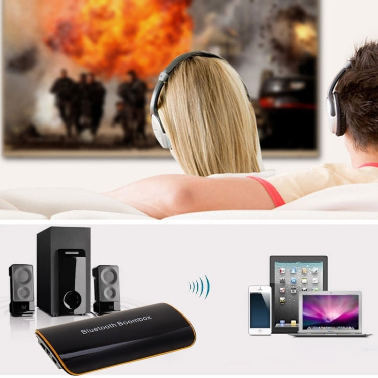 Portable HIFI Bluetooth Music Receiver Mini Boombox for Speaker Equipments Mounted with Audio Input