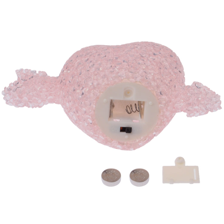 Heart Shape Variable Color LED Night Light(Pink)