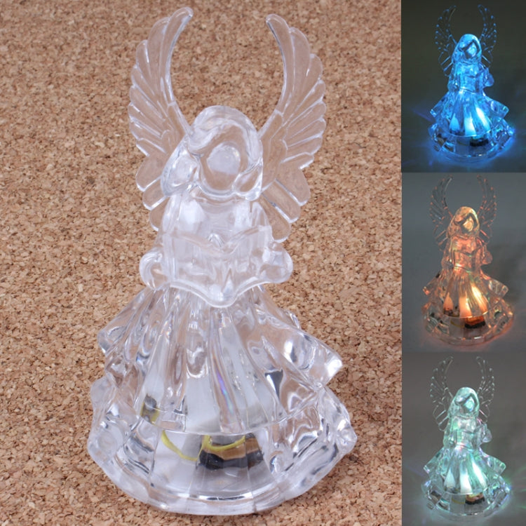 Crystal Angel Style Variable Color LED Night Light(Transparent)