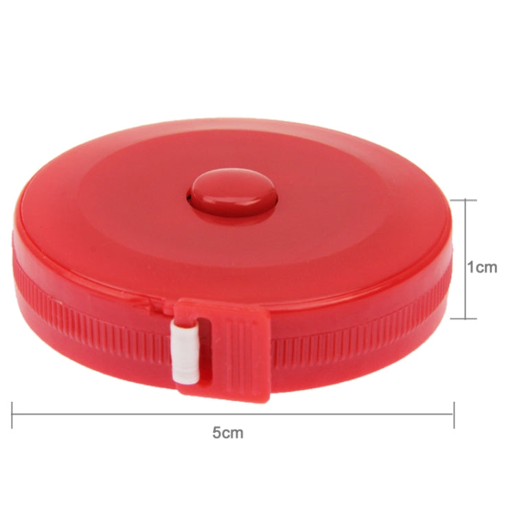 Retractable Tape Measure Tailor Body Size Sewing Cloth Tapeline, Length: 1.5m (Random Color Delivery)