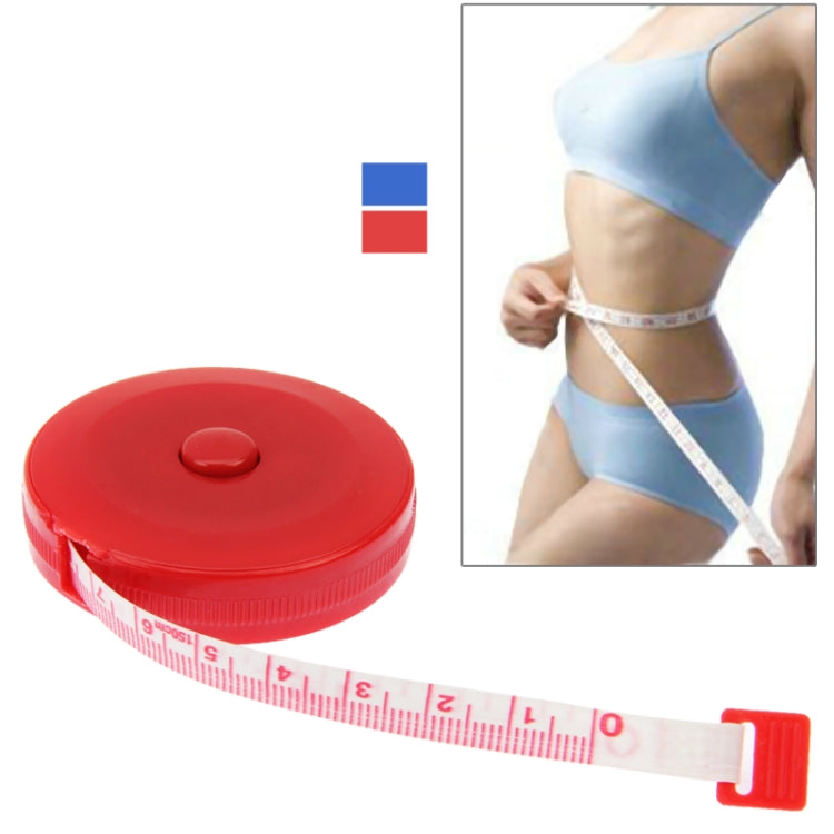 Retractable Tape Measure Tailor Body Size Sewing Cloth Tapeline, Length: 1.5m (Random Color Delivery)