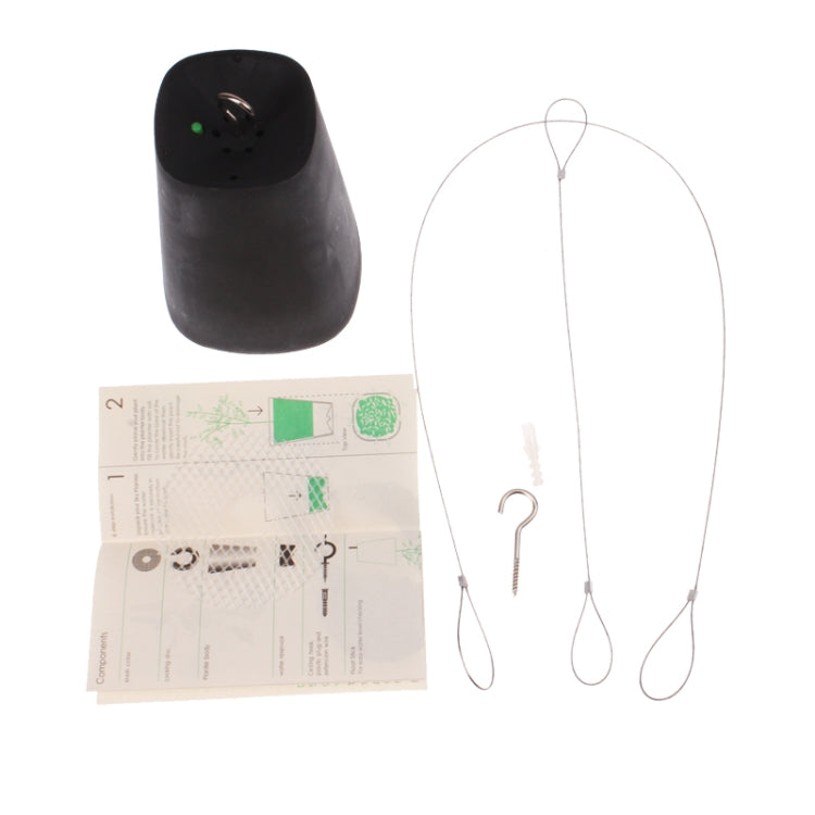 Sky Planter Hanging Flower Pot Upside-Down Plant Pot(Black)