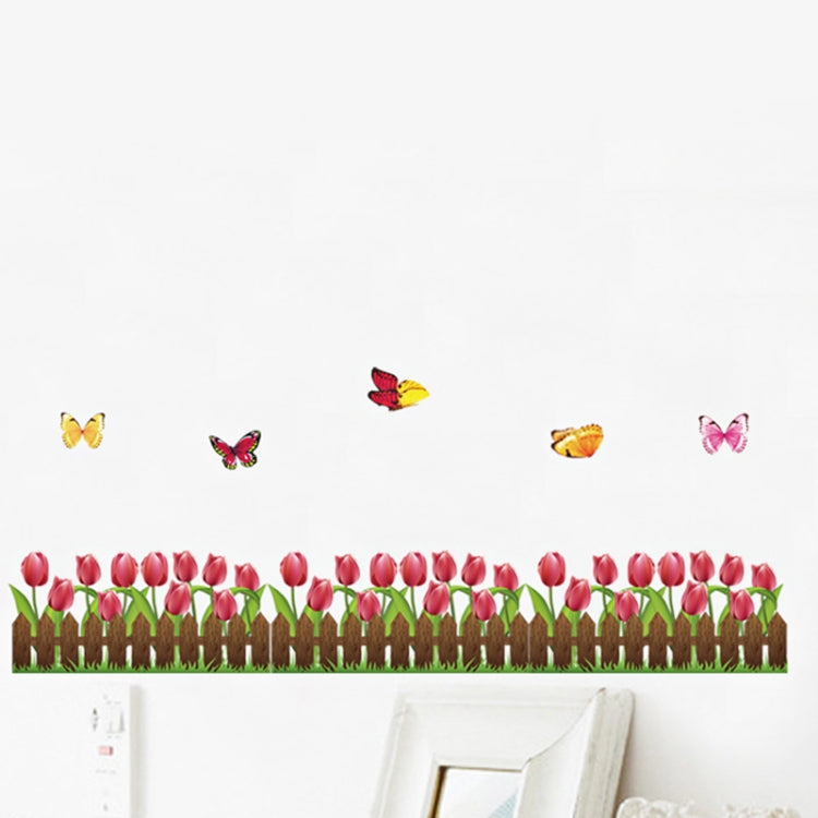 DIY Fashion Self Adhesive PVC Removable Wall Stickers / House Interior Decoration Pictures -- Rose & Butterfly, Size: 70cm x 50cm