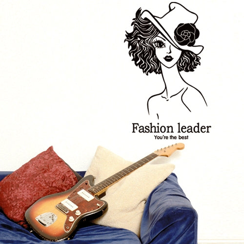DIY Fashion Self Adhesive PVC Removable Wall Stickers / House Interior Decoration Pictures -- Fashion Leader, Size : 70cm x 50cm