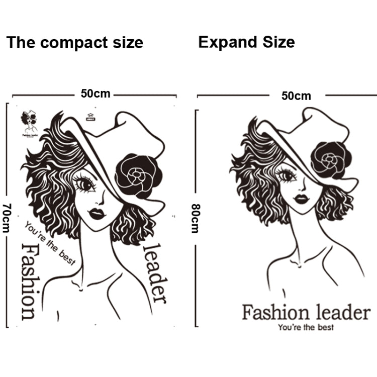 DIY Fashion Self Adhesive PVC Removable Wall Stickers / House Interior Decoration Pictures -- Fashion Leader, Size : 70cm x 50cm