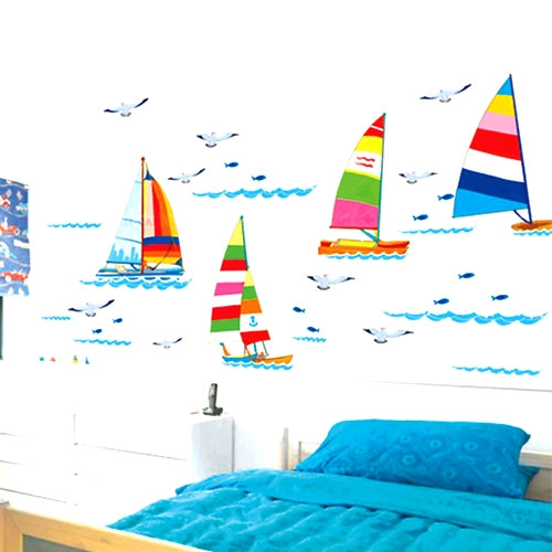 DIY Fashion Self Adhesive PVC Removable Wall Stickers / House Interior Decoration Pictures -- Sea World, Size: 70cm x 50cm