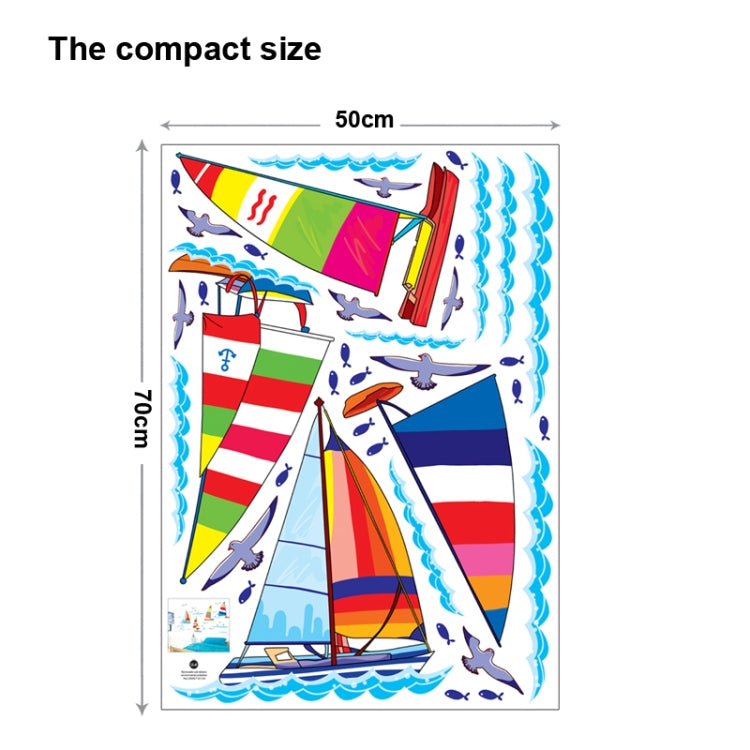 DIY Fashion Self Adhesive PVC Removable Wall Stickers / House Interior Decoration Pictures -- Sea World, Size: 70cm x 50cm