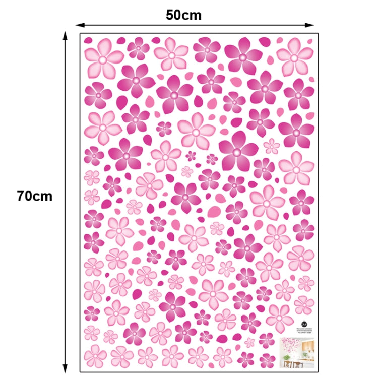 DIY Fashion Self Adhesive PVC Removable Wall Stickers / House Interior Decoration Pictures -- Flower, Size: 70cm x 50cm