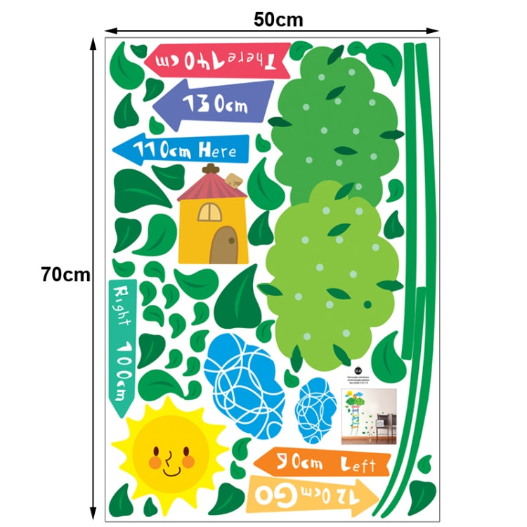 DIY Fashion Self Adhesive PVC Removable Wall Stickers / House Interior Decoration Pictures -- Measuring Height Ladder, Size: 70cm x 50cm