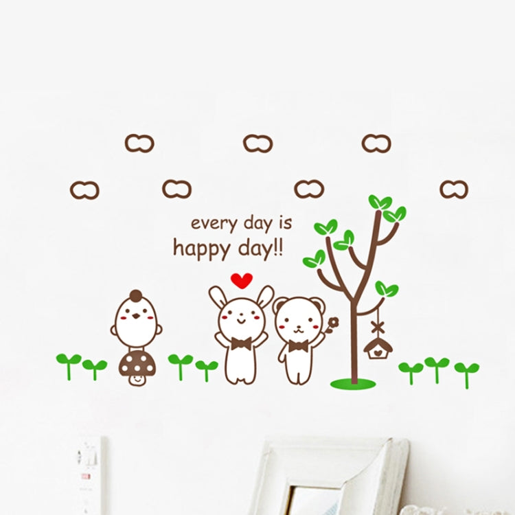 DIY Fashion Self Adhesive PVC Removable Wall Stickers / House Interior Decoration Pictures -- Cartoon Bear, Size: 70cm x 50cm