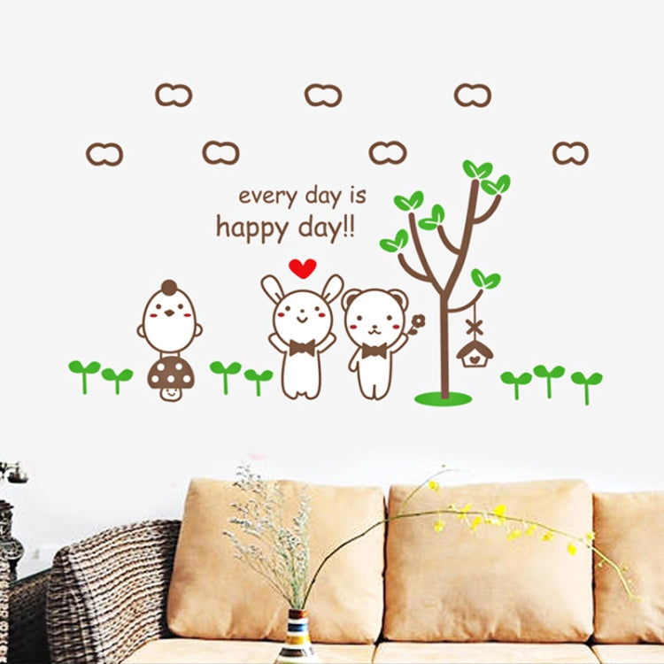 DIY Fashion Self Adhesive PVC Removable Wall Stickers / House Interior Decoration Pictures -- Cartoon Bear, Size: 70cm x 50cm