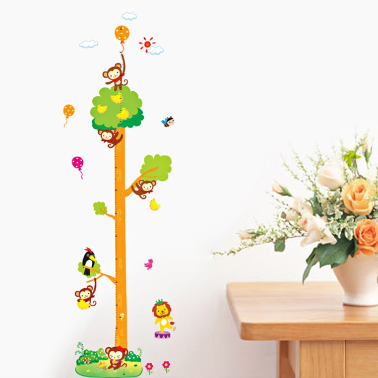 DIY Fashion Self Adhesive PVC Removable Wall Stickers / House Interior Decoration Pictures -- Cartoon Animal Height Ruler, Size: 70cm x 50cm