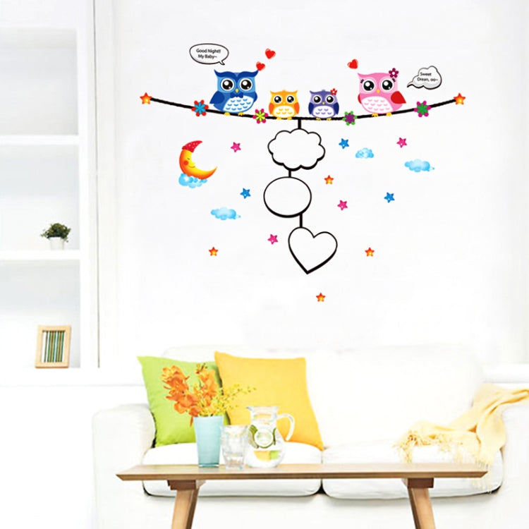 DIY Fashion Self Adhesive PVC Removable Wall Stickers / House Interior Decoration Pictures -- Goodnight Owl, Size: 70cm x 50cm