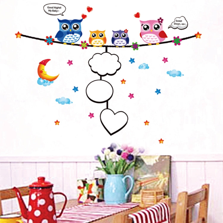 DIY Fashion Self Adhesive PVC Removable Wall Stickers / House Interior Decoration Pictures -- Goodnight Owl, Size: 70cm x 50cm