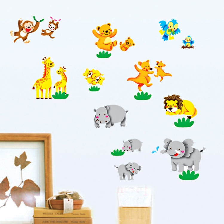 DIY Fashion Self Adhesive PVC Removable Wall Stickers / House Interior Decoration Pictures -- Cartoon Animal, Size: 70cm x 50cm
