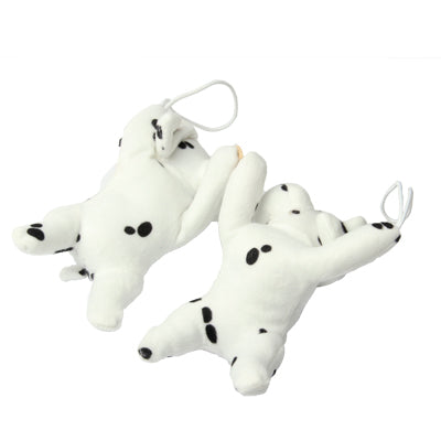 Pair of Super Lovely Cartoon Spotted Dog Design Curtain Buckles Tiebacks Binds Household Decorator(White)